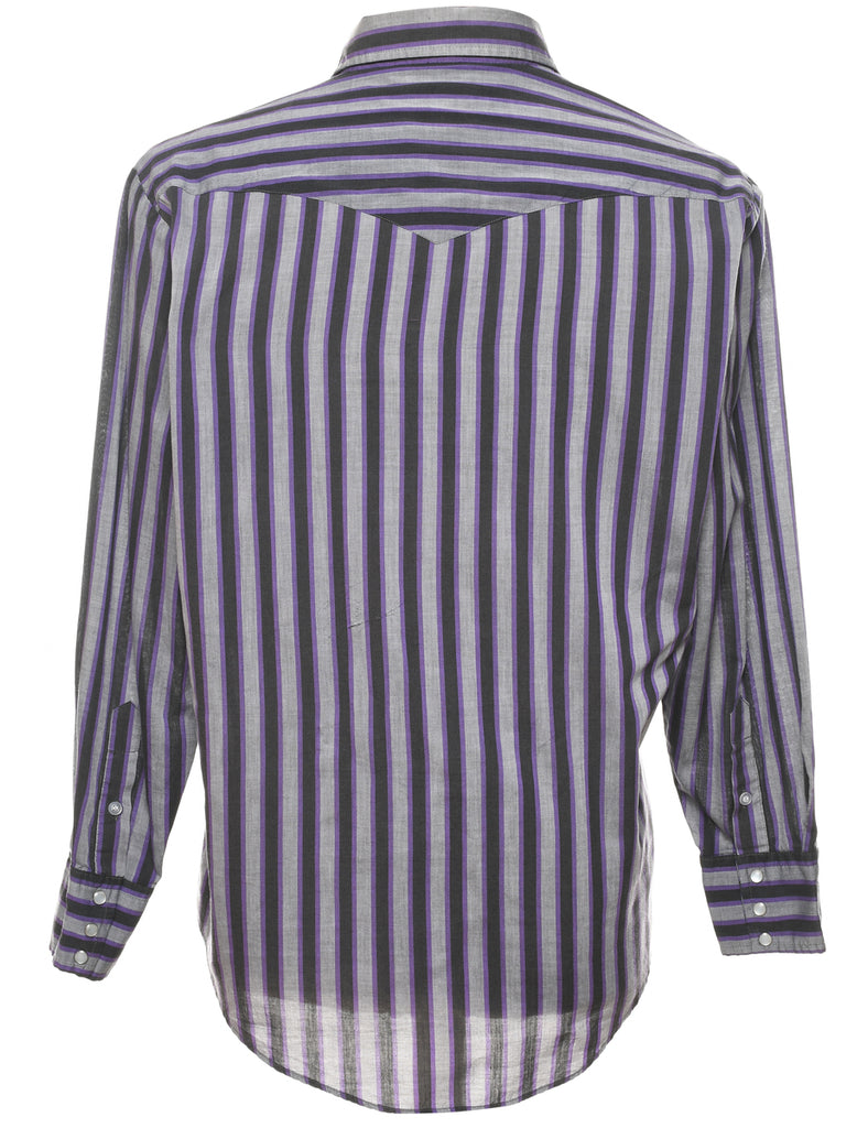 Striped Western Shirt - L