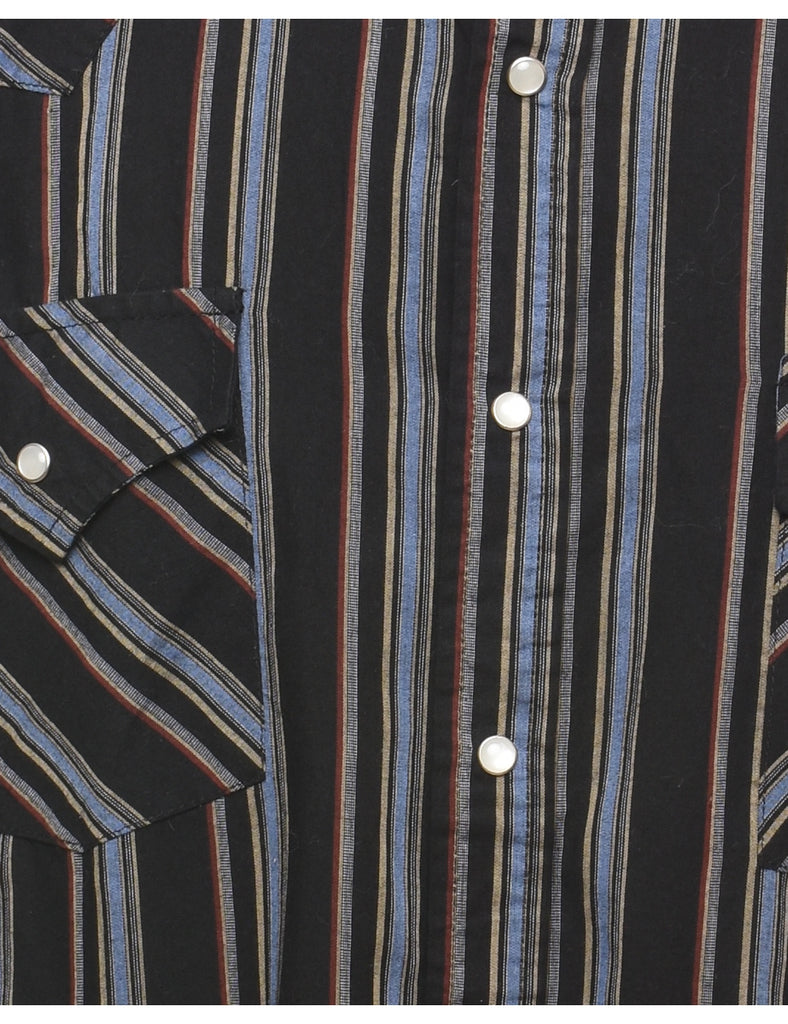 Striped Western Shirt - L