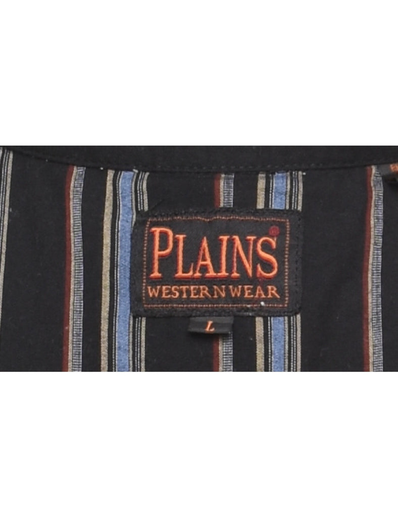 Striped Western Shirt - L