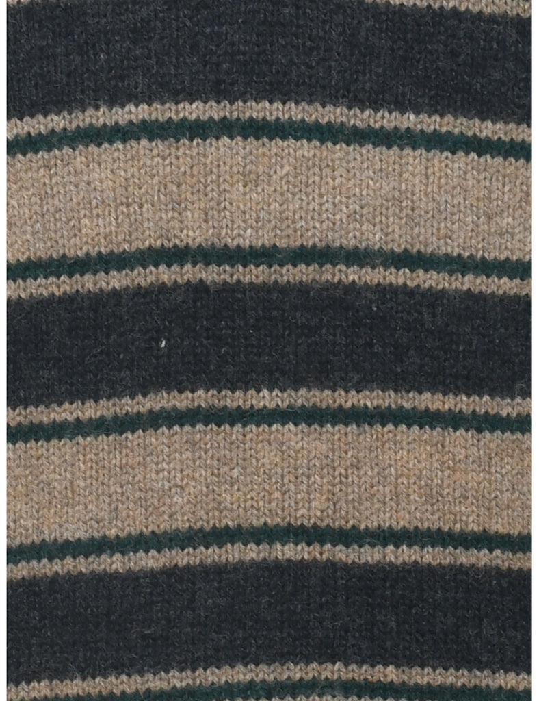 Stripy Pattern Jumper - L