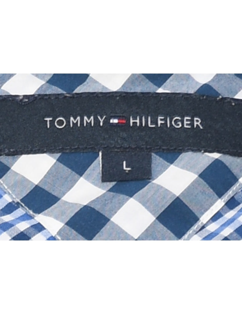 Tommy Hilfiger Blue Classic Checked Shirt - L