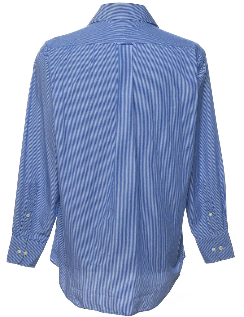 Tommy Hilfiger Blue & White Striped Shirt - M