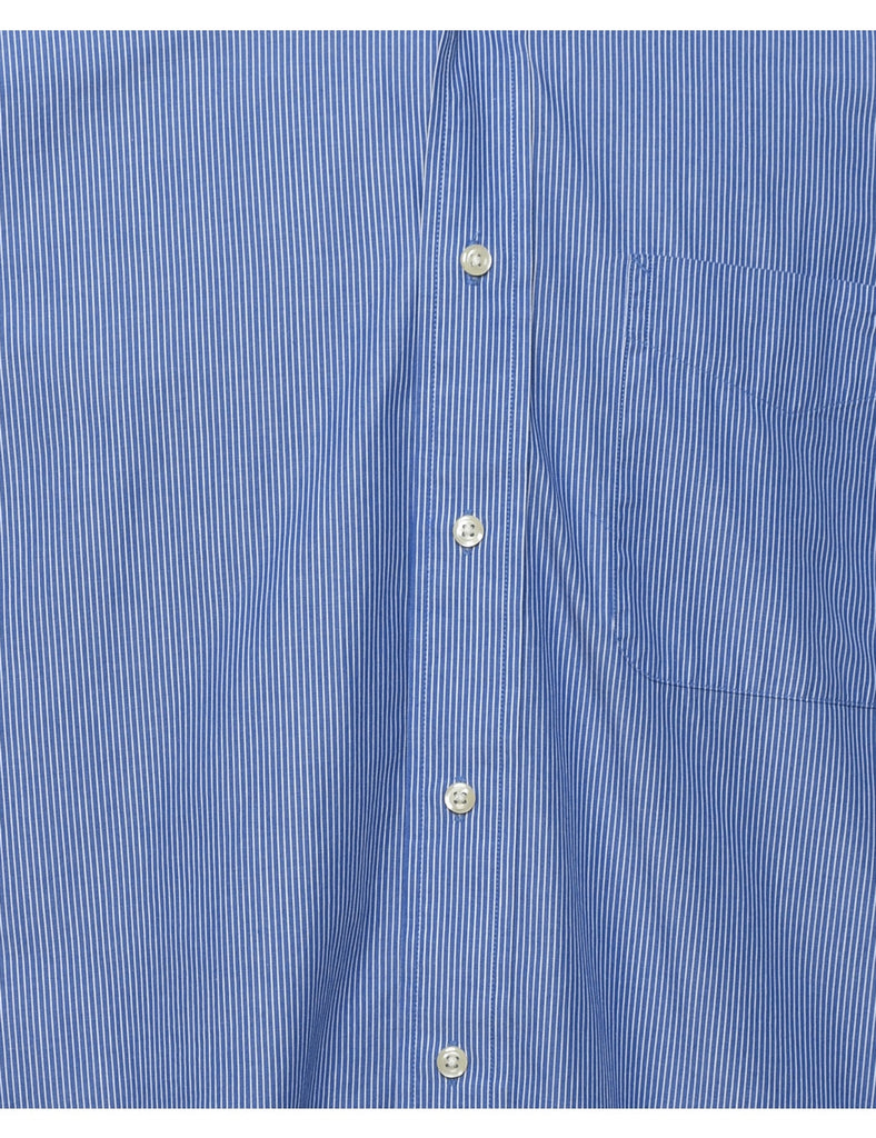 Tommy Hilfiger Blue & White Striped Shirt - M