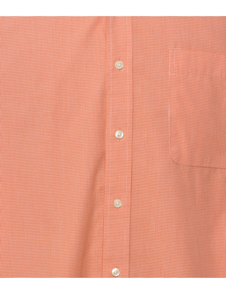 Tommy Hilfiger Checked Coral & White Shirt - L