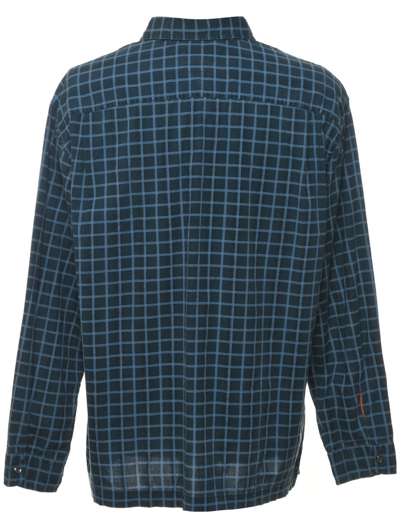Tommy Hilfiger Checked Navy Shirt - L