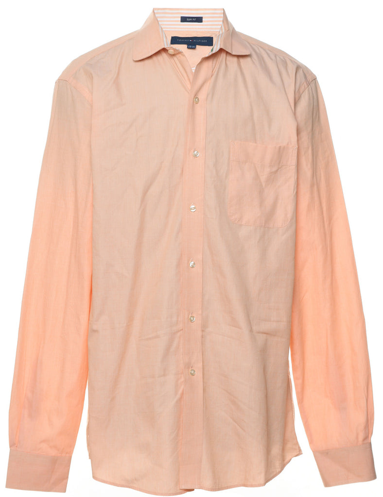 Tommy Hilfiger Coral & White Shirt - M