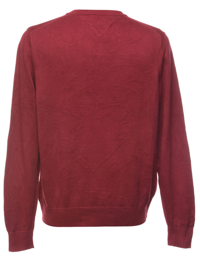 Tommy Hilfiger Maroon Jumper - M
