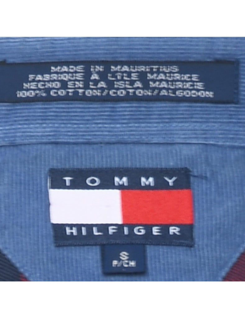 Tommy Hilfiger Navy & Red Flannel Checked Shirt - S