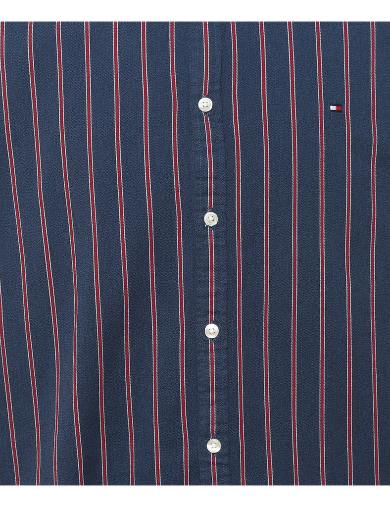 Tommy Hilfiger Navy Striped Shirt - L