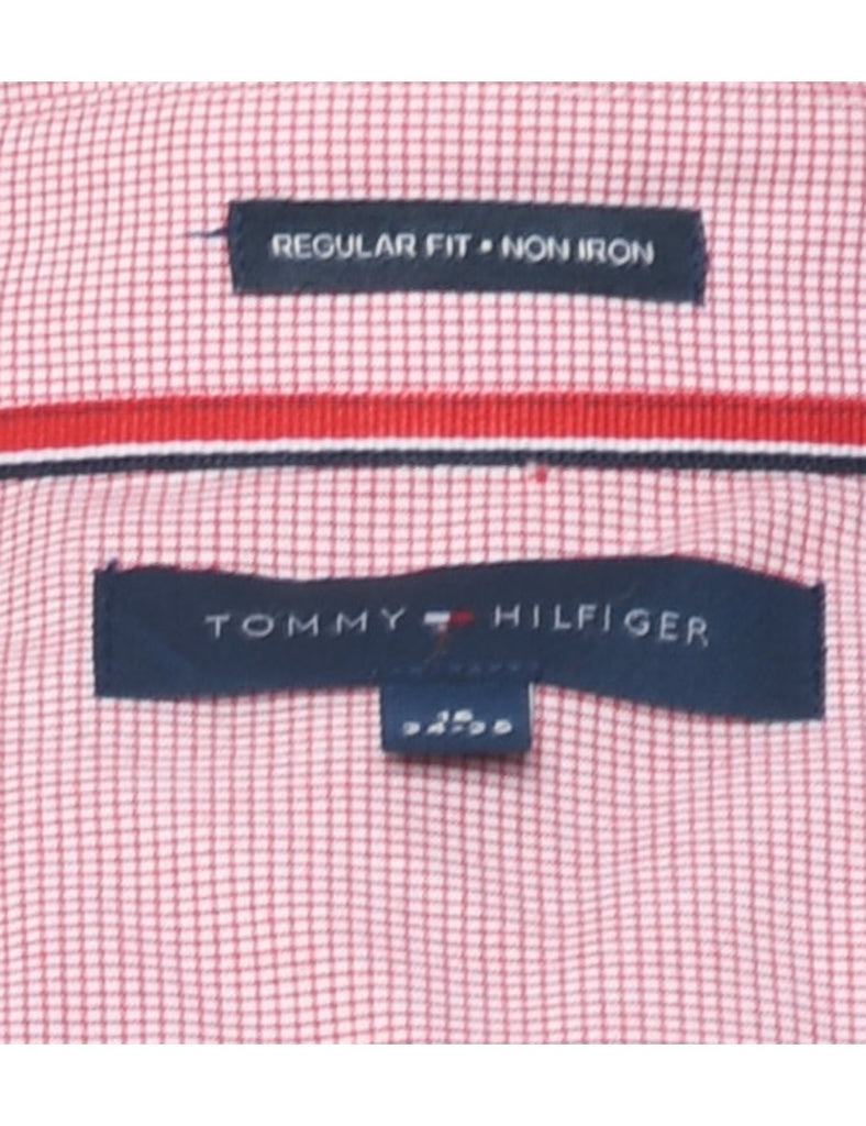 Tommy Hilfiger Pale Pink & White Checked Shirt - L