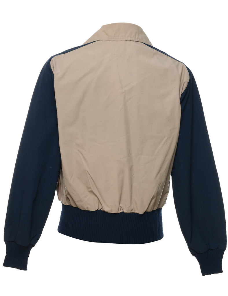 Two-Tone Navy & Tan Vintage Jacket - M