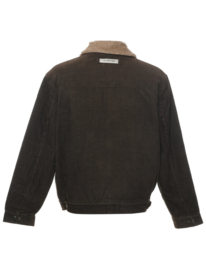 U.S.Polo Assn.Corduroy Shearling Jacket - L