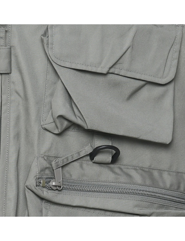 Utilitarian Beige Waistcoat - L