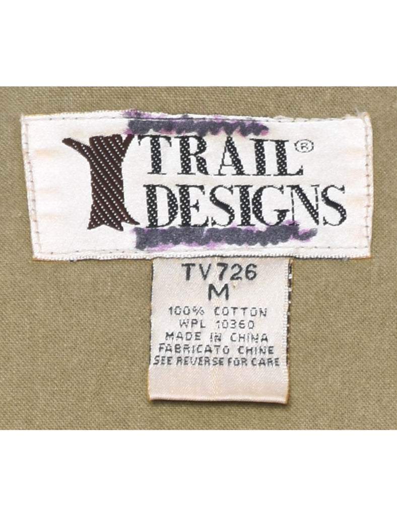 Utilitarian Beige Waistcoat - M