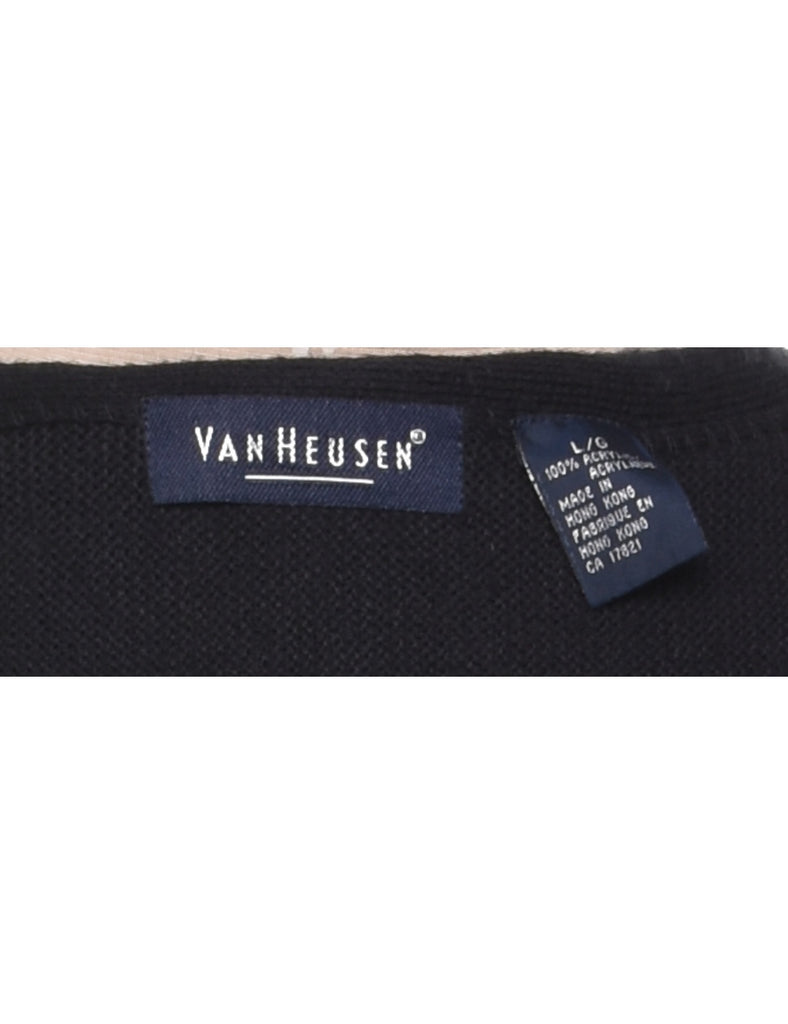 Van Heusen Black Cardigan - L