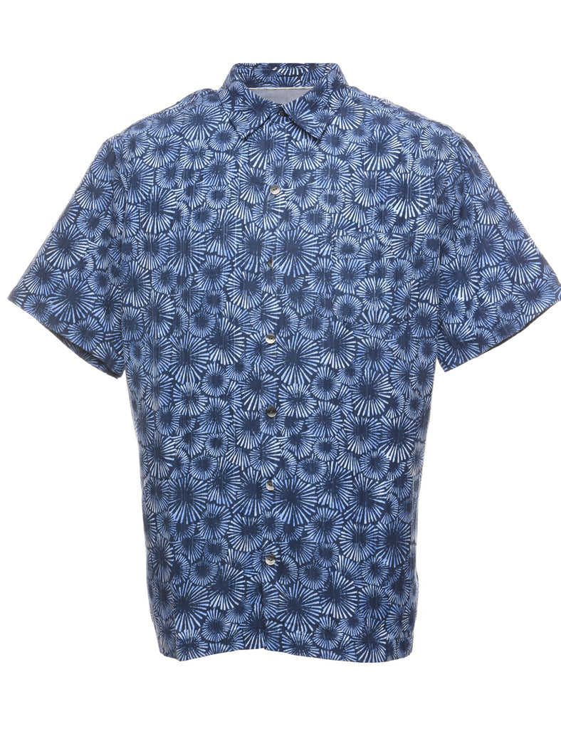 Van Heusen Blue Floral Shirt - XL