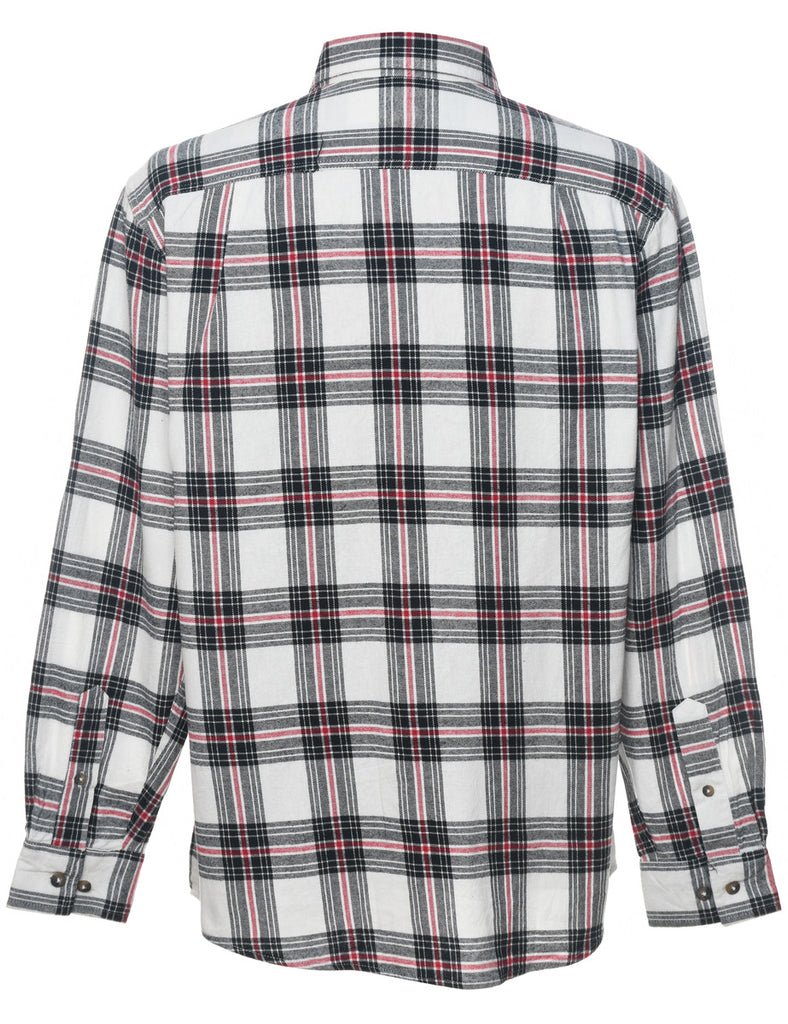 White Checked Shirt - M