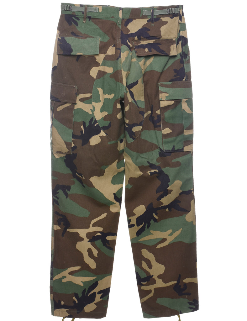 Woodland Camouflage Combat Trousers - W33 L34