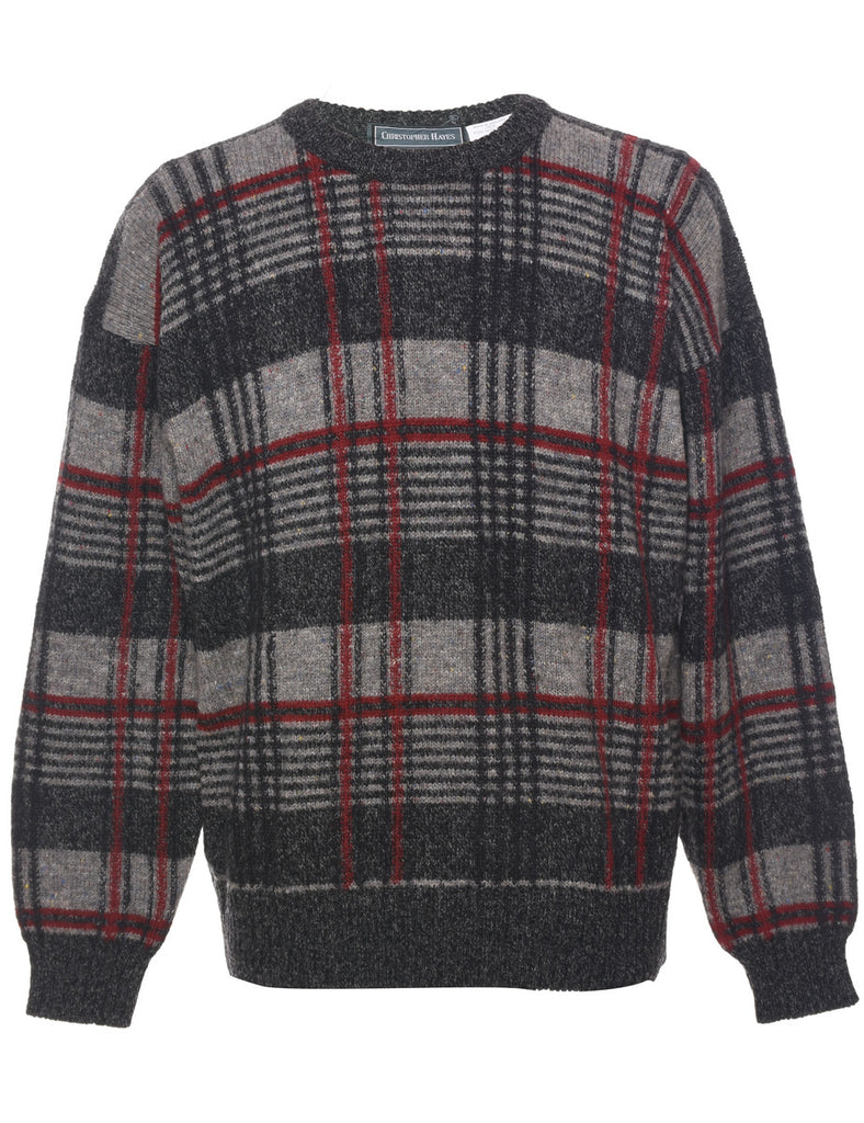 Wool hecked Jumper - L