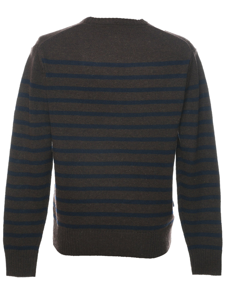 Wool Striped Jumper - L