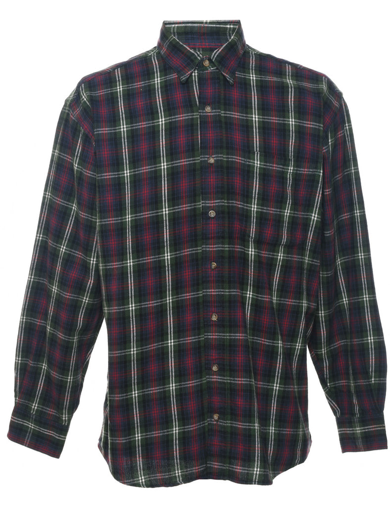 Woolrich Checked 1990s Multi-Colour Flannel Shirt - L