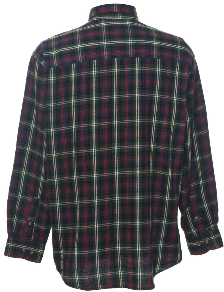 Woolrich Checked 1990s Multi-Colour Flannel Shirt - L