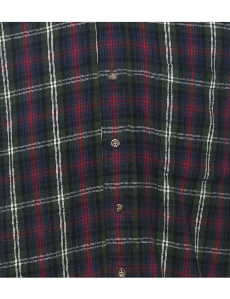 Woolrich Checked 1990s Multi-Colour Flannel Shirt - L