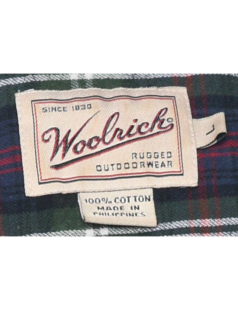 Woolrich Checked 1990s Multi-Colour Flannel Shirt - L