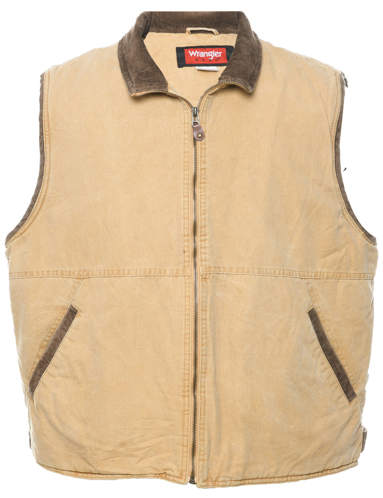 Wrangler Beige Waistcoat - L