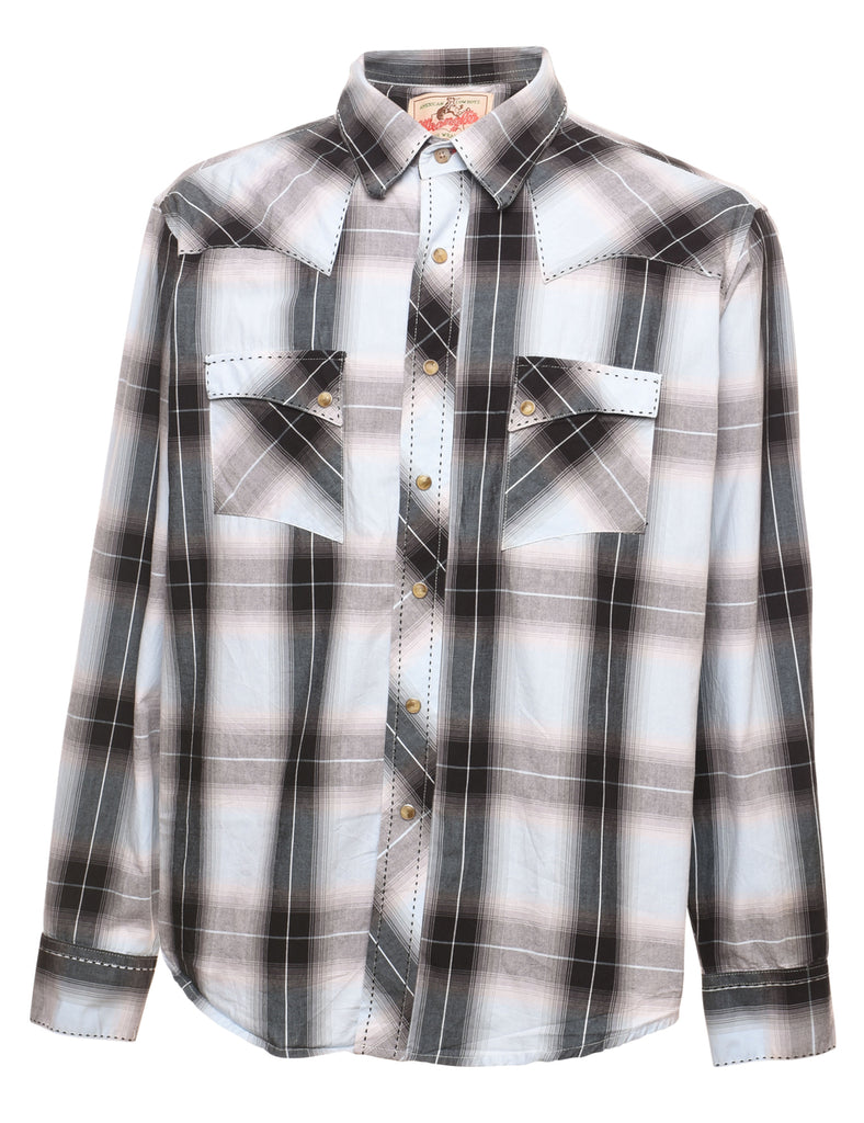 Wrangler Checked Western Shirt - L