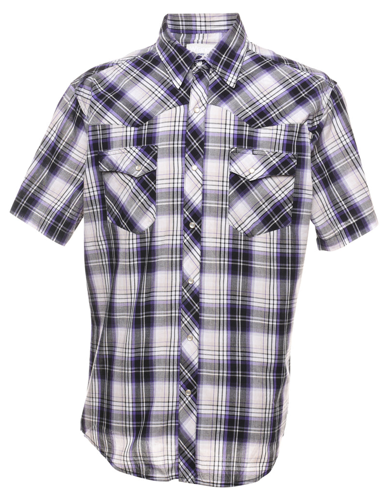 Wrangler Checked Western Shirt - L