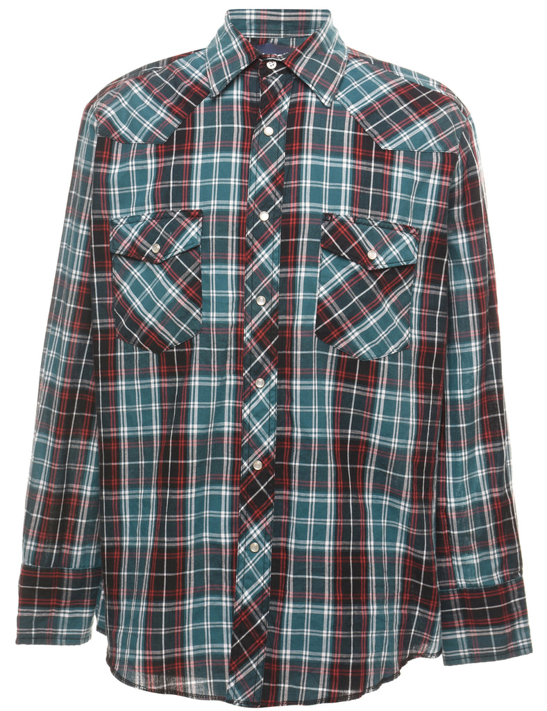 Wrangler Checked Western Shirt - M
