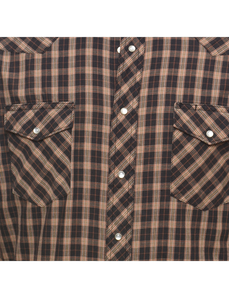 Wrangler Checked Western Shirt - L