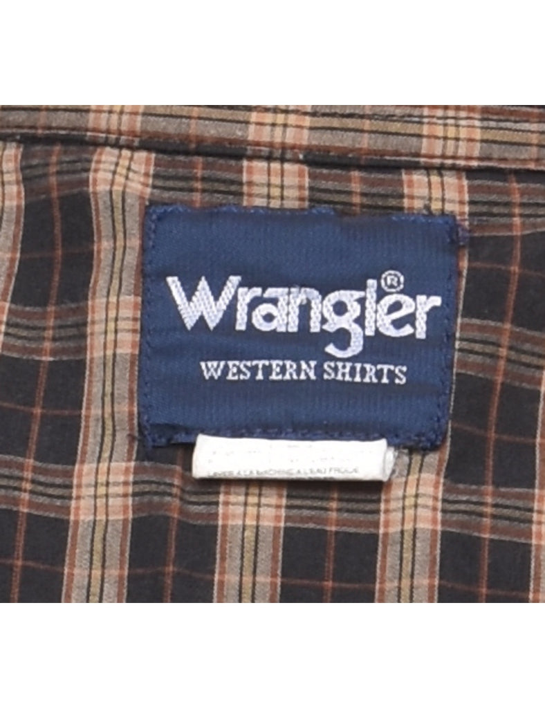 Wrangler Checked Western Shirt - L