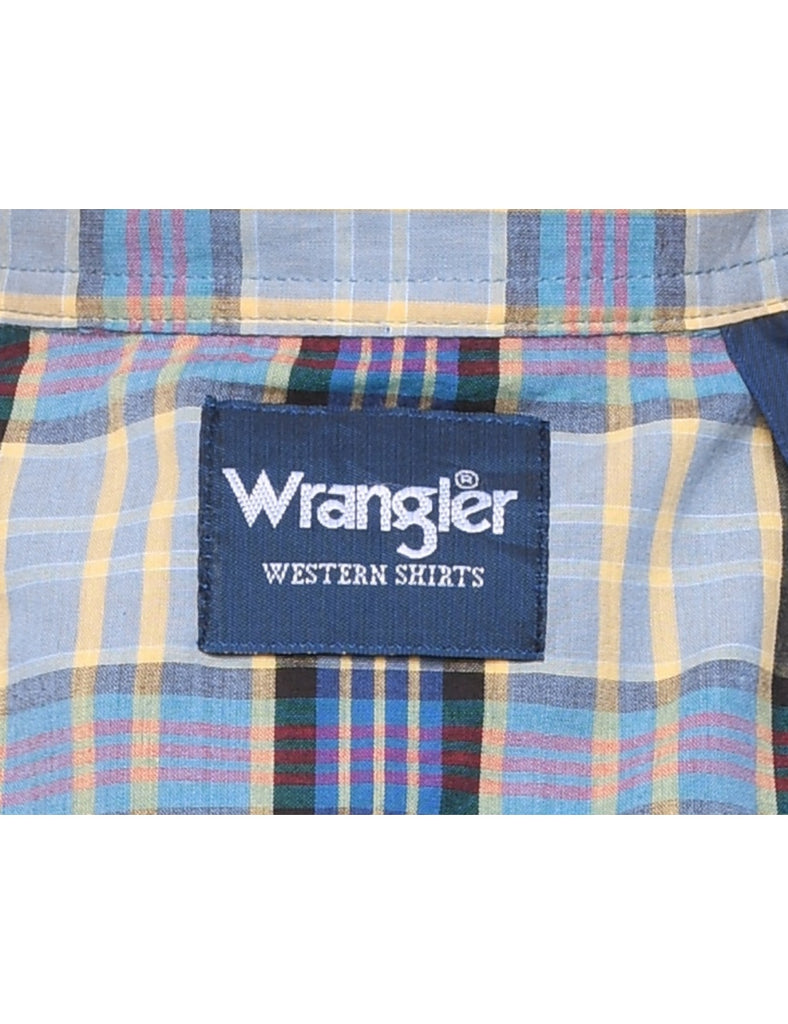 Wrangler Checked Western Shirt - L