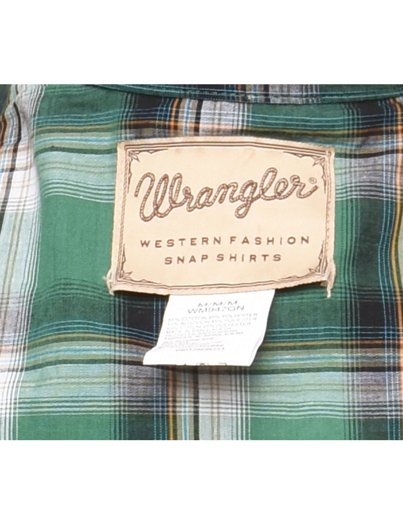 Wrangler Checked Western Shirt - M