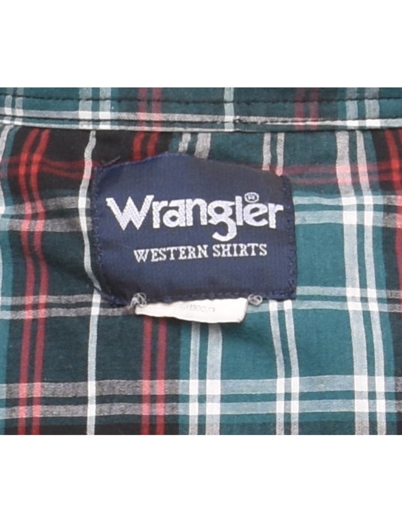 Wrangler Checked Western Shirt - M