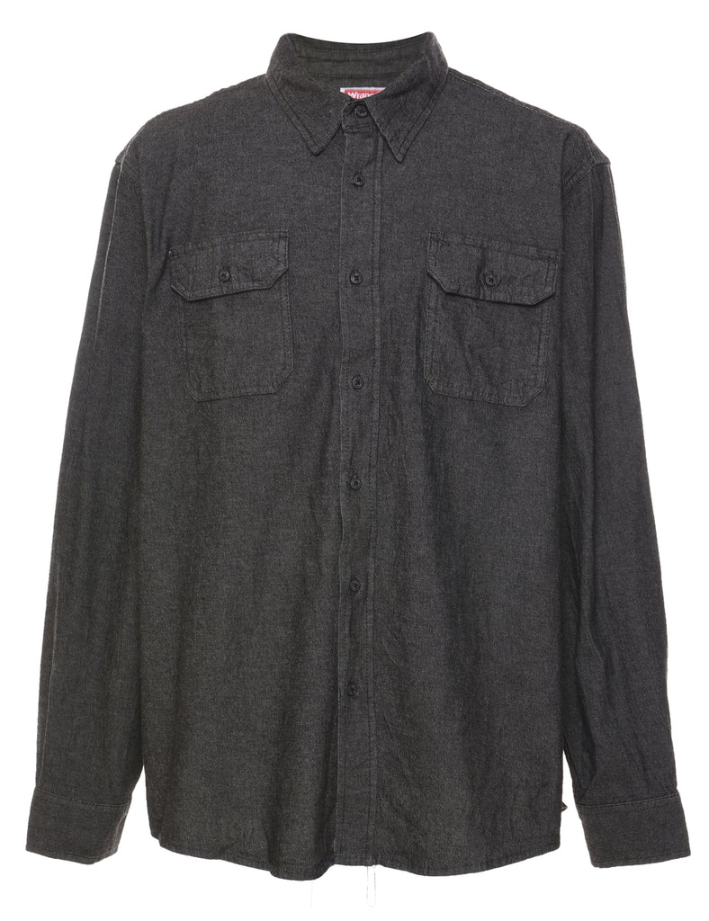 Wrangler Dark Grey Denim Shirt - XL