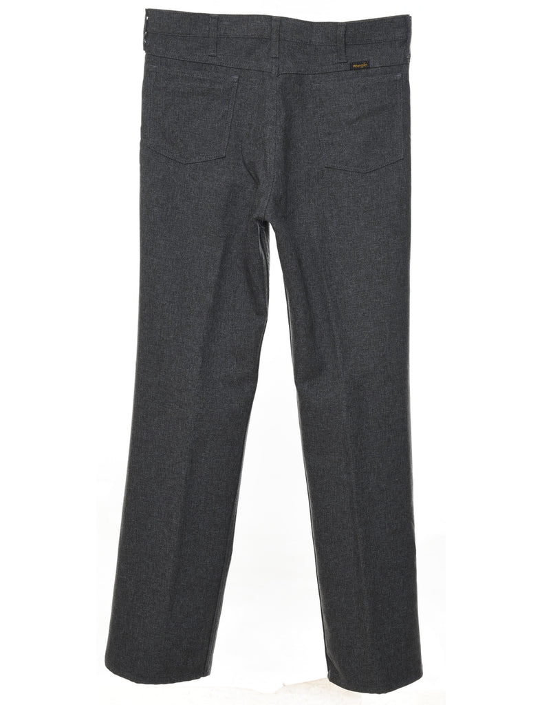 Wrangler Dark Grey Straight-Fit Trousers - W36 L34