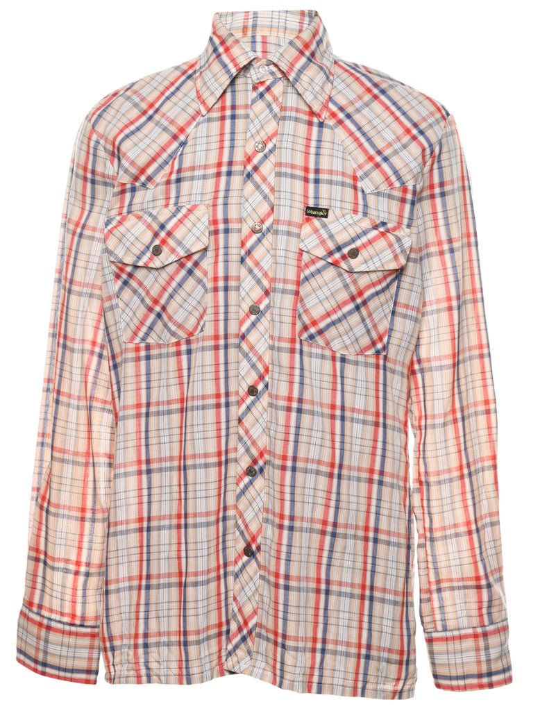 Wrangler Multi-colour Checked Western Shirt - L