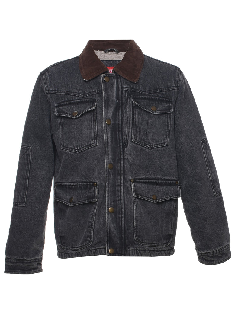 Wrangler Shearling Denim Jacket - S