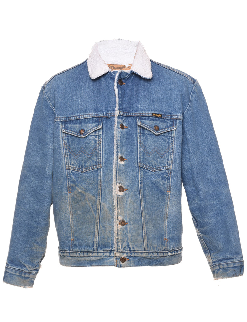 Wrangler Shearling Denim Jacket - M