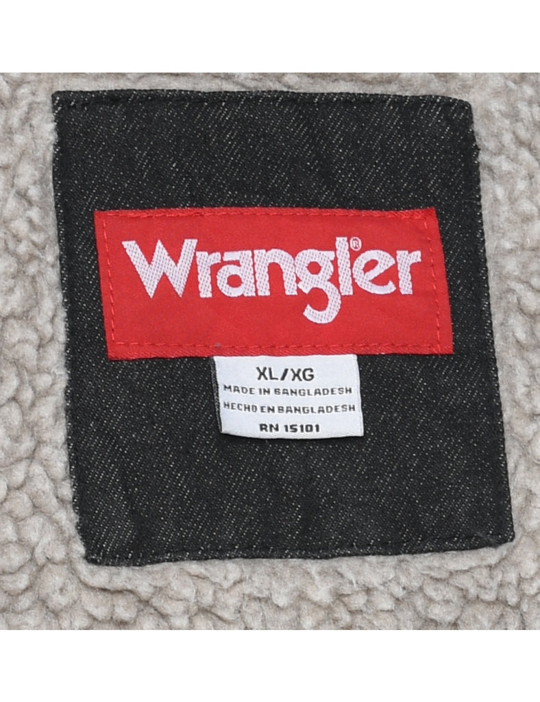 Wrangler Shearling Denim Jacket - XL