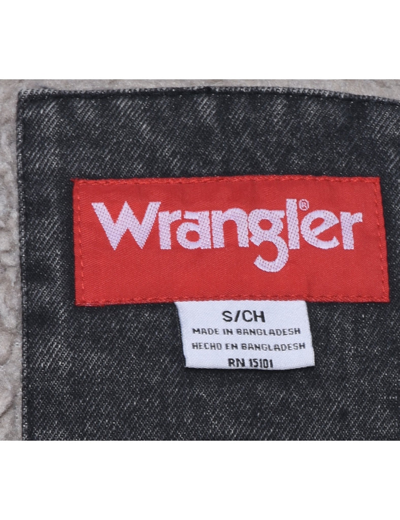 Wrangler Shearling Denim Jacket - S