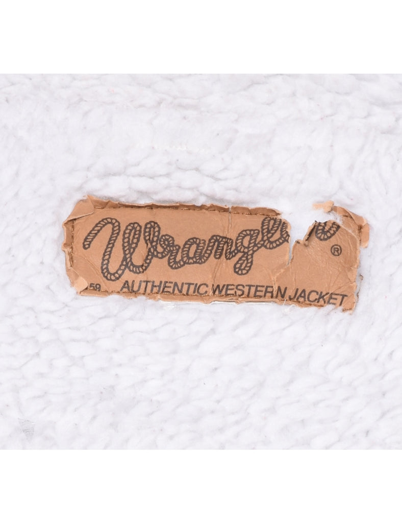 Wrangler Shearling Denim Jacket - M