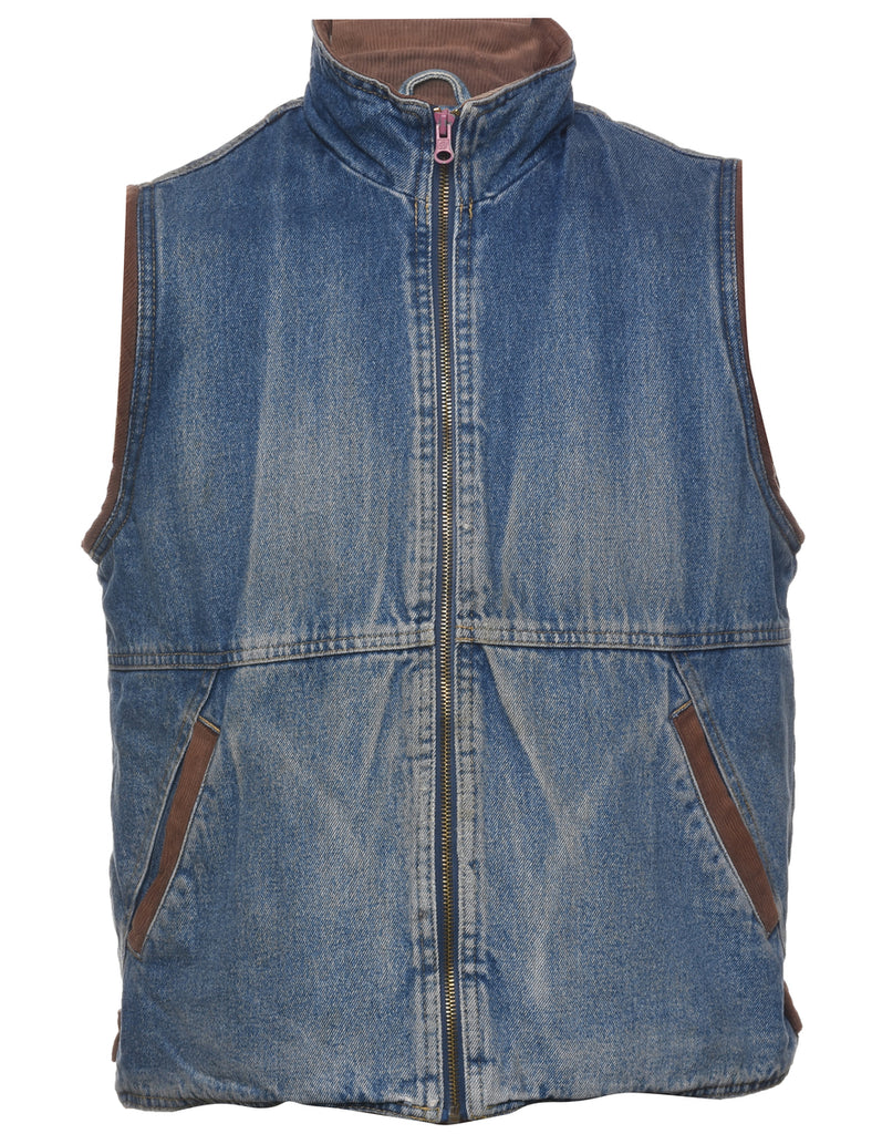 Wrangler Shearling Denim Vest - S