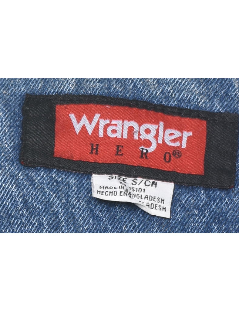 Wrangler Shearling Denim Vest - S