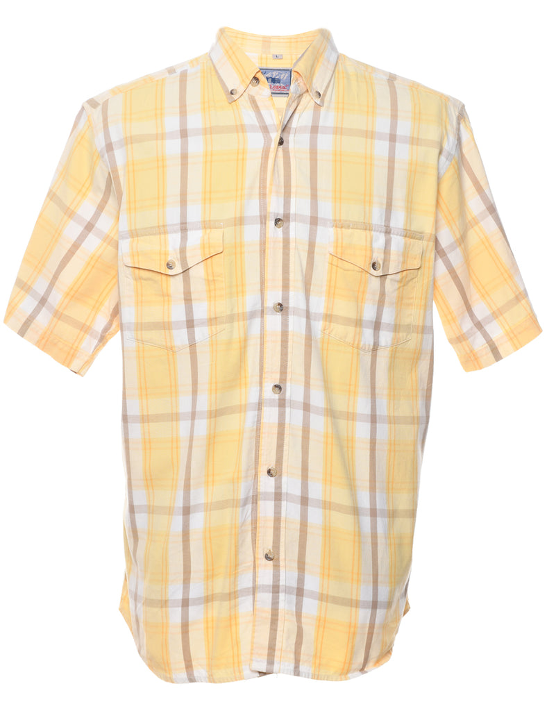 Yellow Checked Shirt - L
