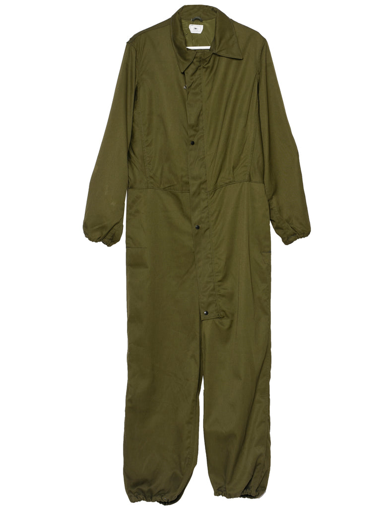 Zip Front Army Boiler Suit - L
