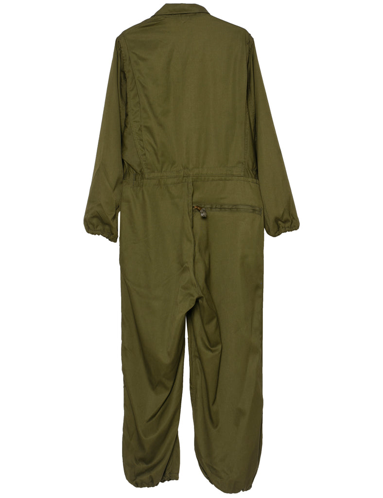 Zip Front Army Boiler Suit - L